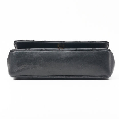 CHANEL Shoulder Bag, Decacoco Push Lock, Matelasse, Lambskin, Black, Gold-Tone Hardware, Pre-Owned - Vintage La Charme