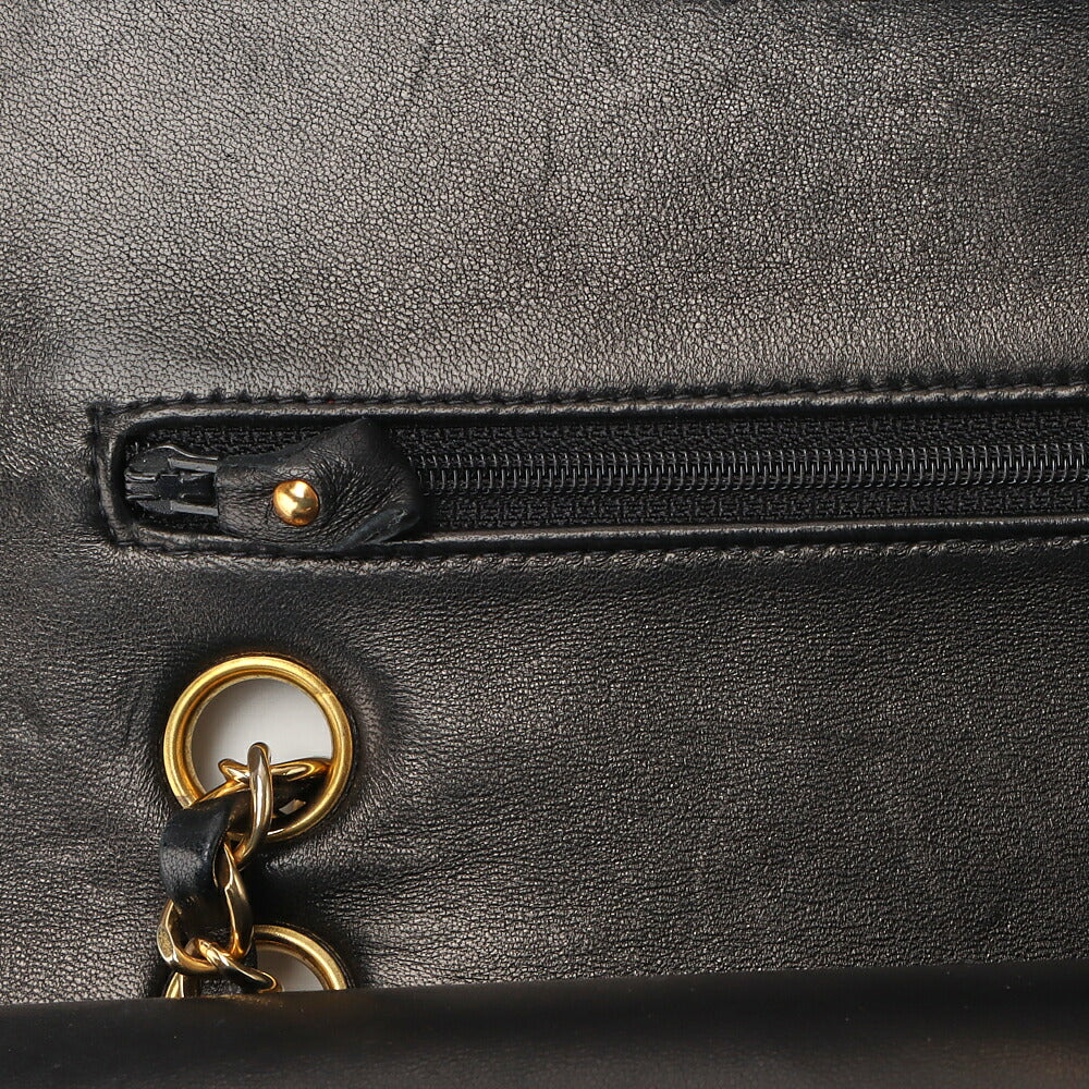 CHANEL Shoulder Backpack Bag Matelasse Turn Lock Lambskin Black Gold-Tone Hardware Pre-Owned - Vintage La Charme