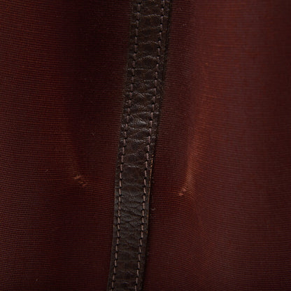 HERMES Garden Party PM Tote Bag Toile Offiche Bordeaux Silver-Tone Hardware Pre-Owned - Vintage La Charme