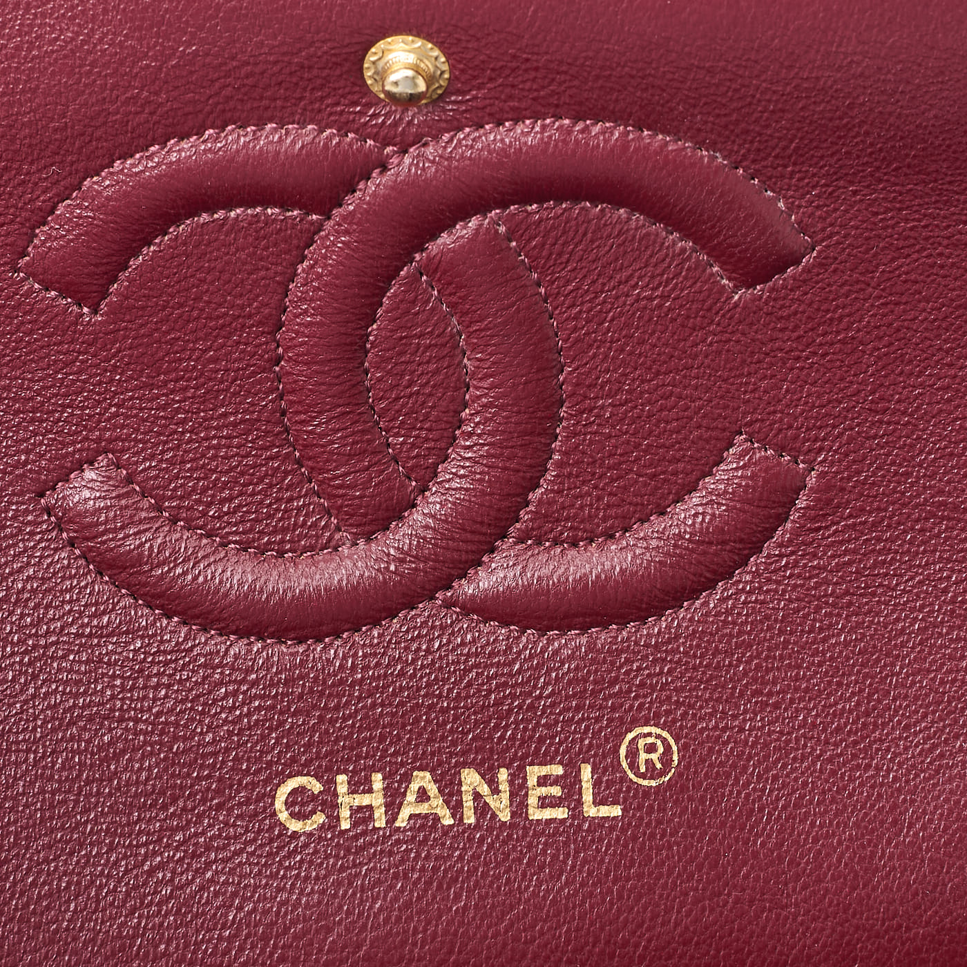CHANEL Shoulder Bag Matelasse Turn Lock Double Flap Lambskin Black Gold-Tone Hardware Pre-Owned - Vintage La Charme