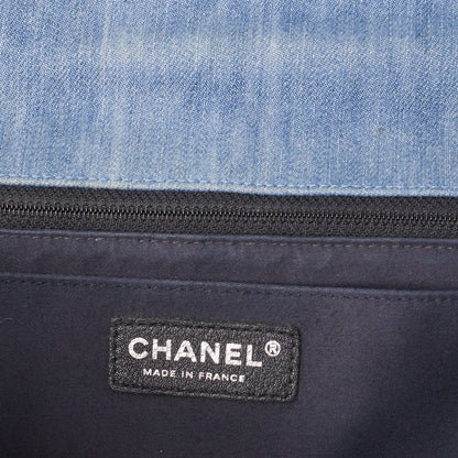CHANEL Shoulder Bag Mini Chain Shoulder Denim Blue Denim Silver-Tone Hardware Pre-Owned - Vintage La Charme