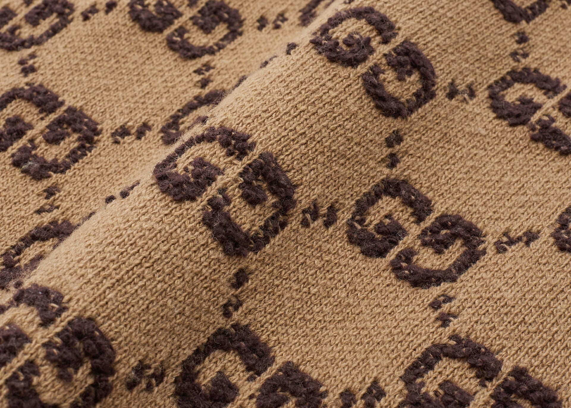 Gucci One Piece Top Skirt, Logo Mark, Knit, Wool, Brown, Gold-Tone Hardware, Pre-Owned - Vintage La Charme