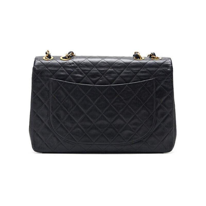 CHANEL Shoulder Bag, Deca Matelasse Turn Lock, Lambskin, Black, Gold-Tone Hardware, Pre-Owned - Vintage La Charme
