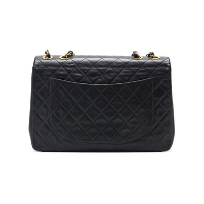 CHANEL Shoulder Bag, Deca Matelasse Turn Lock, Lambskin, Black, Gold-Tone Hardware, Pre-Owned - Vintage La Charme