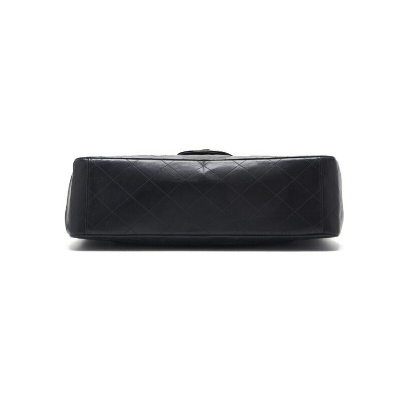 CHANEL Shoulder Bag, Deca Matelasse Turn Lock, Lambskin, Black, Gold-Tone Hardware, Pre-Owned - Vintage La Charme