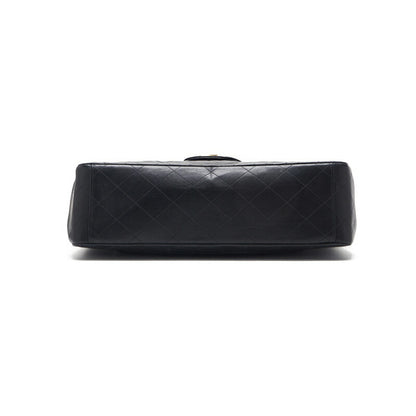 CHANEL Shoulder Bag, Deca Matelasse Turn Lock, Lambskin, Black, Gold-Tone Hardware, Pre-Owned - Vintage La Charme