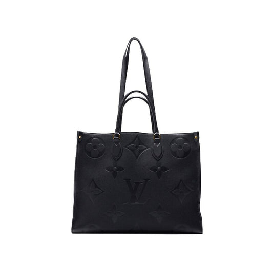 Louis Vuitton Tote Bag On The Go GM Monogram Unplant Noir Gold-Tone Hardware Pre-Owned - Vintage La Charme
