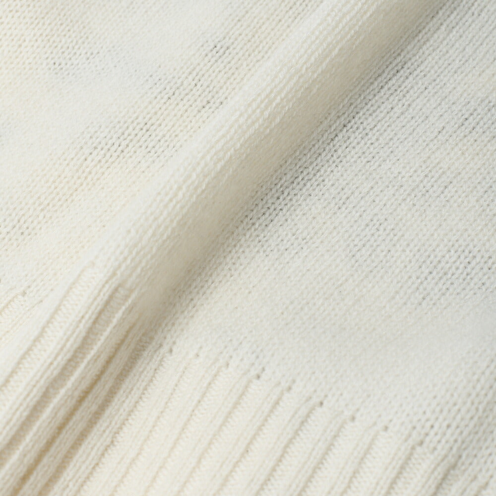 Dior Long Sleeve Knit, Logo Embroidery, Cashmere, Ivory, Gold-Tone Hardware, Pre-Owned - Vintage La Charme