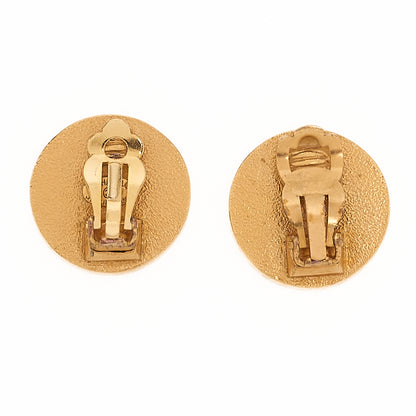 CHANEL Boucles d'oreilles Chanel Cocomark GP x Plastique Or 96P Quincaillerie plaquée or, d'occasion