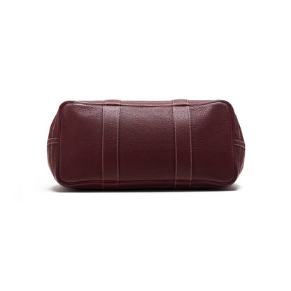 HERMES Garden Party PM Tote Bag Negonda Rouge Ash Silver-Tone Hardware Pre-Owned - Vintage La Charme
