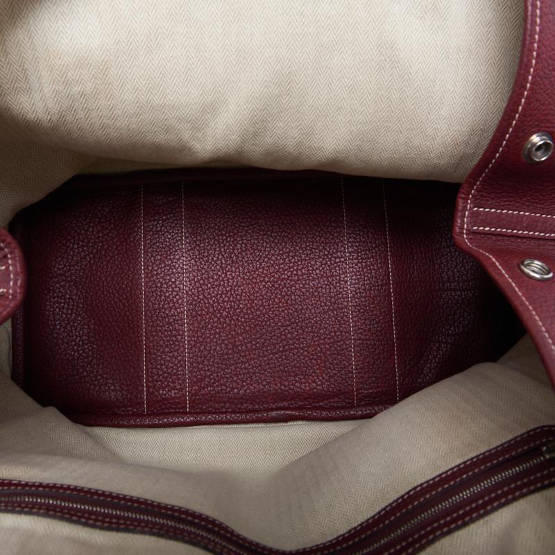 HERMES Garden Party PM Tote Bag Negonda Rouge Ash Silver-Tone Hardware Pre-Owned - Vintage La Charme