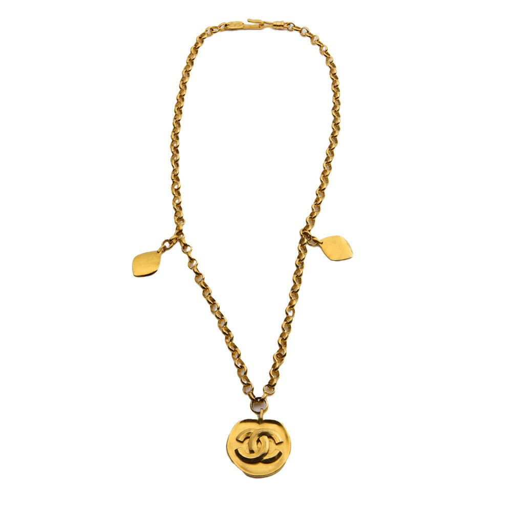 CHANEL Tote Bag, Coco Mark, Gold Plated, Gold, Gold-Tone Hardware, Pre-Owned - Vintage La Charme