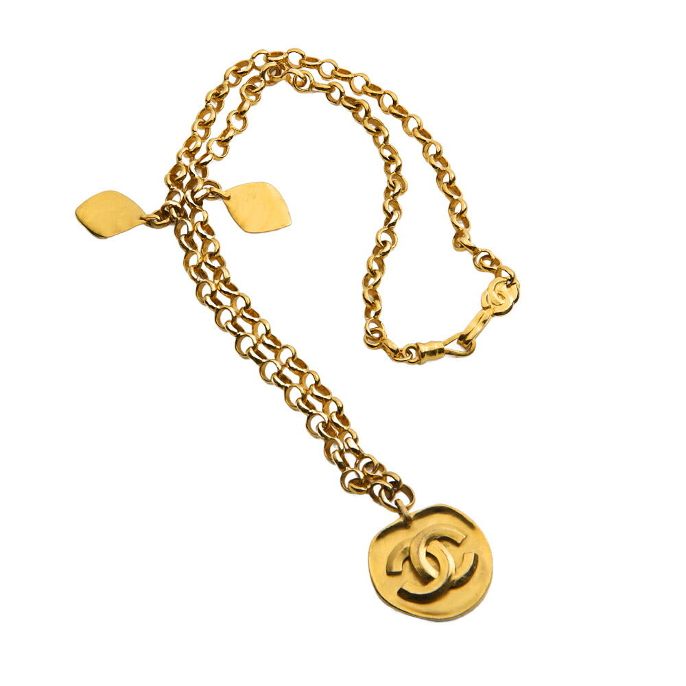 CHANEL Tote Bag, Coco Mark, Gold Plated, Gold, Gold-Tone Hardware, Pre-Owned - Vintage La Charme