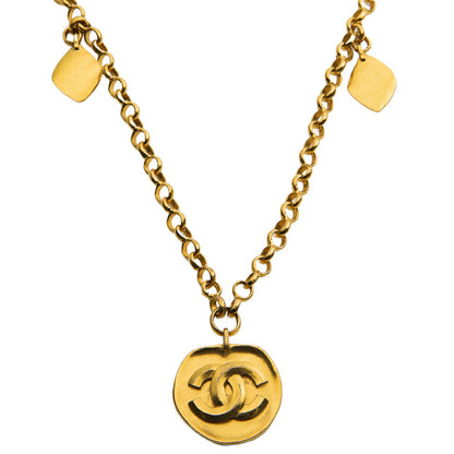 CHANEL Tote Bag, Coco Mark, Gold Plated, Gold, Gold-Tone Hardware, Pre-Owned - Vintage La Charme