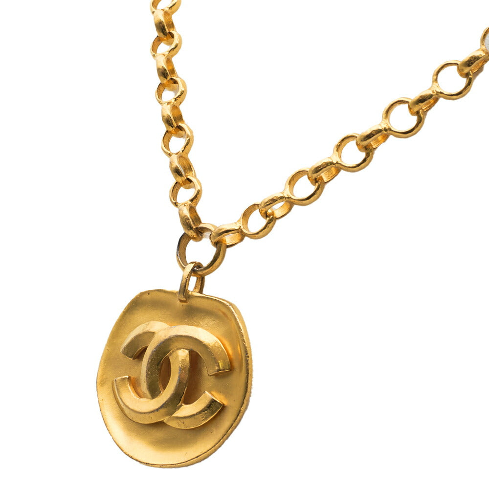 CHANEL Tote Bag, Coco Mark, Gold Plated, Gold, Gold-Tone Hardware, Pre-Owned - Vintage La Charme