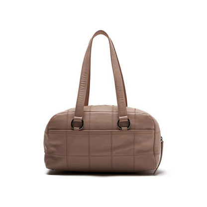 CHANEL Handbag Chocolate Bar Top Logo Caviar Skin Light Pink Silver-Tone Hardware Pre-Owned - Vintage La Charme