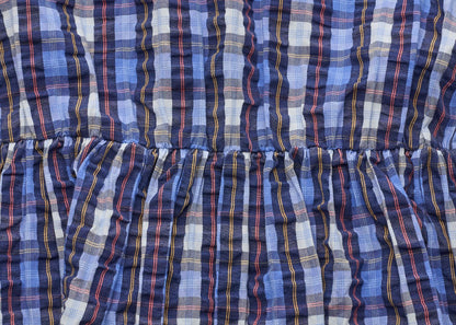 Fendi Cami One Piece Top Skirt, Plaid, Fabric, Blue, Silver-Tone Hardware, Pre-Owned - Vintage La Charme