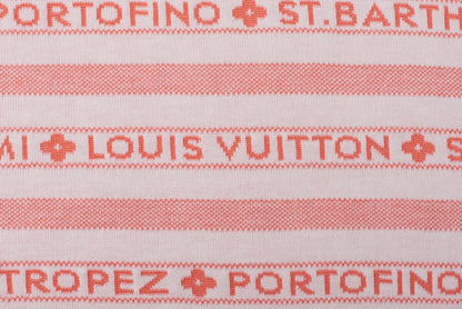 Louis Vuitton Tank Top, Logo Border, Cotton, Orange, Gold-Tone Hardware, Pre-Owned - Vintage La Charme