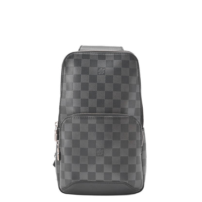 Louis Vuitton Shoulder Bag, Damier Infini, Black Noir, Silver-Tone Hardware, Pre-Owned