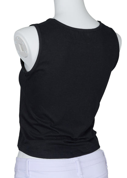 Dior Sleeveless Tank Top, Logo, Cotton, Black, Silver-Tone Hardware, Pre-Owned - Vintage La Charme