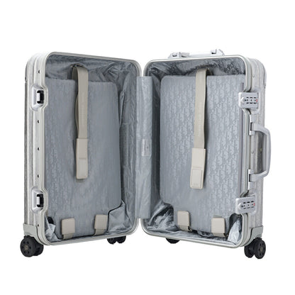 DiorRIMOWA Suitcase Oblique Aluminum Silver Gold-Tone Hardware Pre-Owned - Vintage La Charme