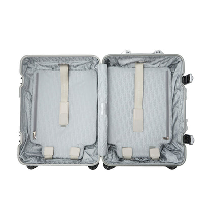 DiorRIMOWA Suitcase Oblique Aluminum Silver Gold-Tone Hardware Pre-Owned - Vintage La Charme