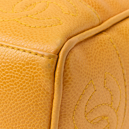 CHANEL Shoulder Bag, Triple Coco With Ball Charm, Double Chain, Caviar Skin, Orange, Gold-Tone Hardware, Pre-Owned - Vintage La Charme
